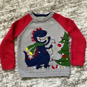 Christmas Sweater Ministry of Rascals Dinosaur Holiday